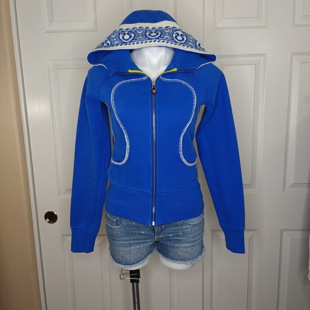 RARE Lululemon Remix Scuba Hoodie Vancouver Olympic Games 2010 Sweden sz 4